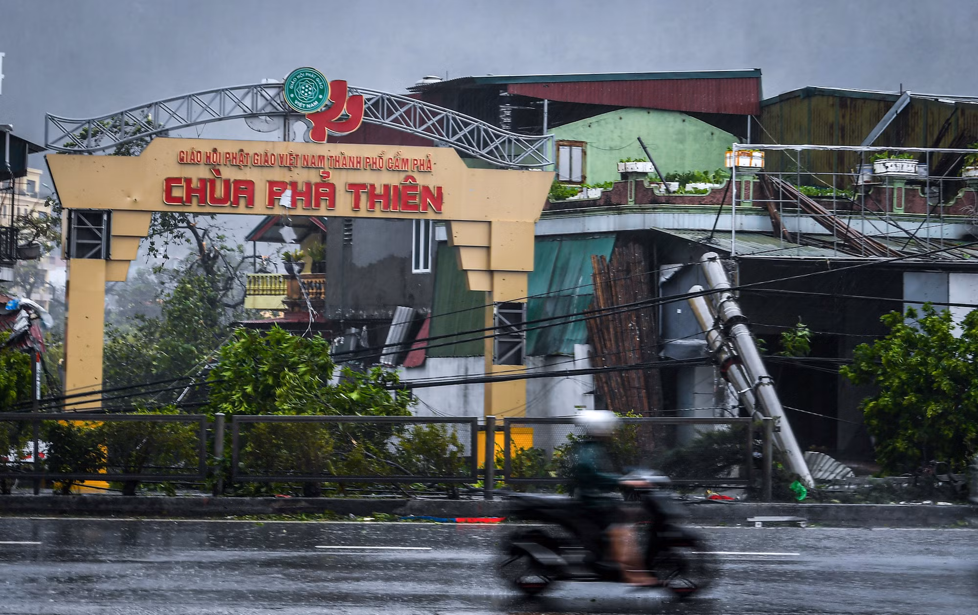 Bão tàn khốc bẻ gãy gập mọi thứ trên đường quét qua Quảng Ninh... Bão tàn khốc bẻ gãy gập mọi thứ trên đường quét qua Quảng Ninh...