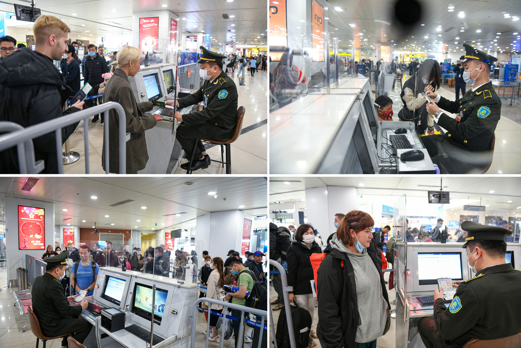 Những ngày cận Tết, lực lượng an ninh phải làm việc nhiều hơn vì lượng khách tới rất đông. Nhưng các quy trình kiểm soát vẫn phải được bảo đảm.