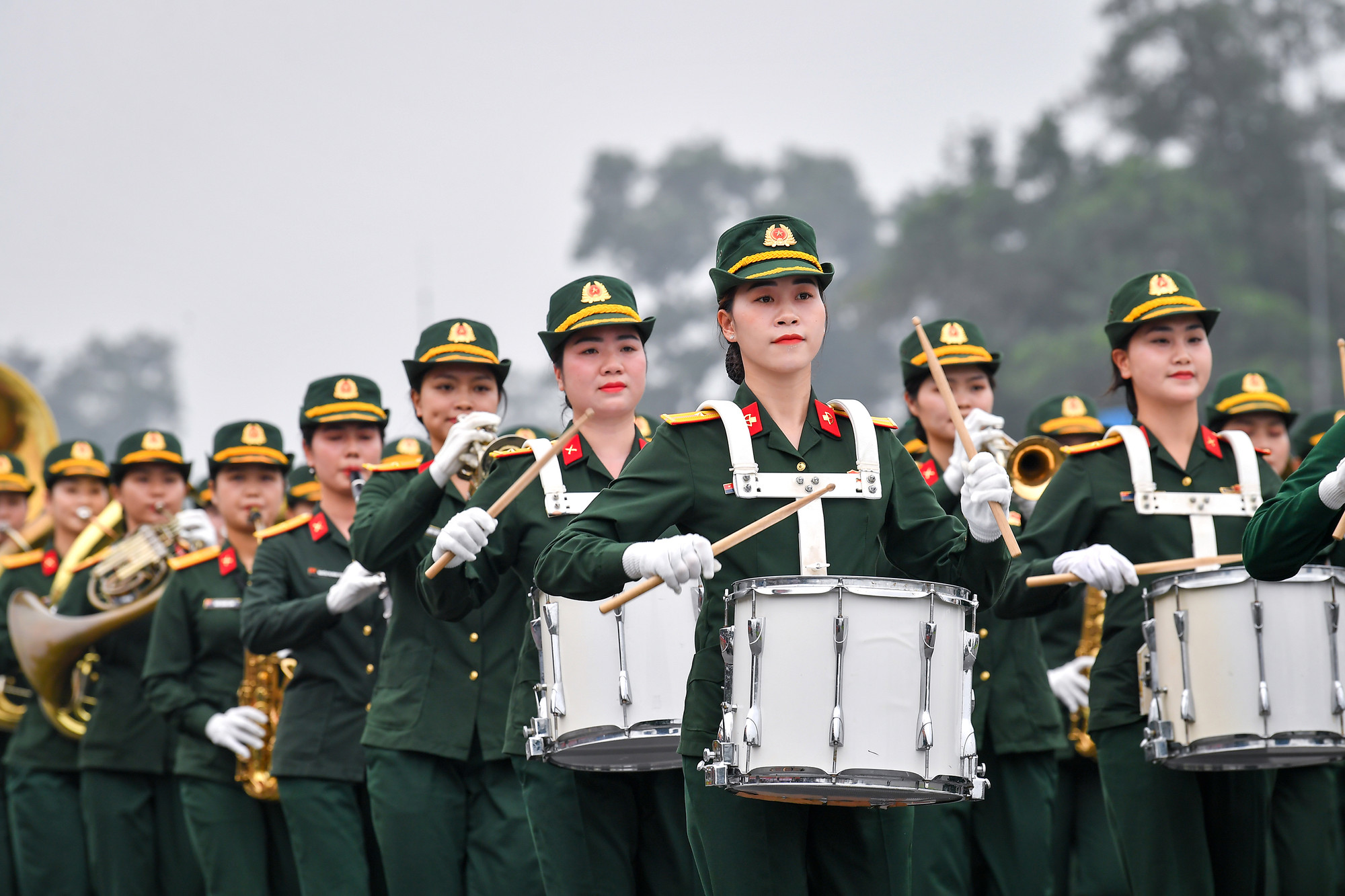 [Ảnh] Hợp luyện diễu binh, diễu hành kỷ niệm 70 năm Chiến thắng Điện Biên Phủ ảnh 4