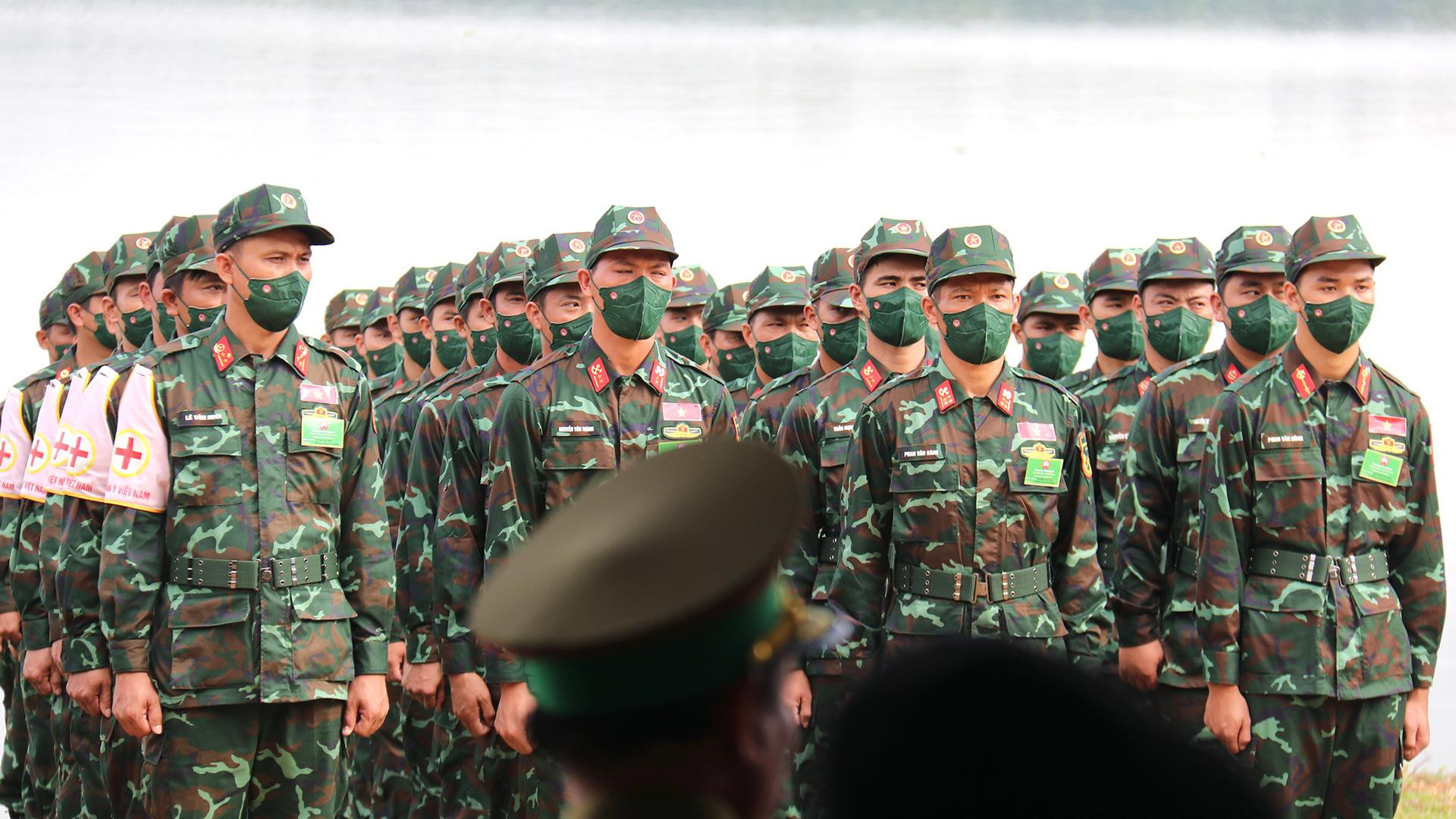 Các chiến sĩ Quân đội nhân dân Việt Nam tham gia đợt diễn tập.