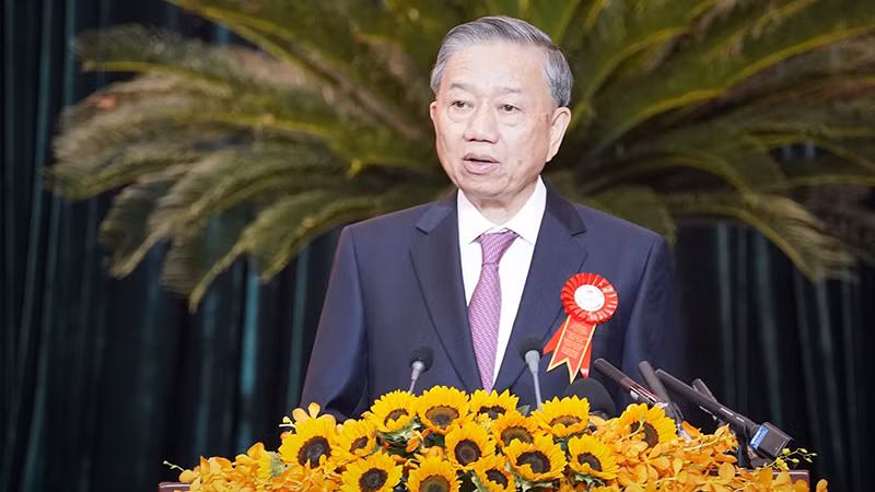 Tổng Bí thư, Chủ tịch nước Tô Lâm phát biểu chỉ đạo.
