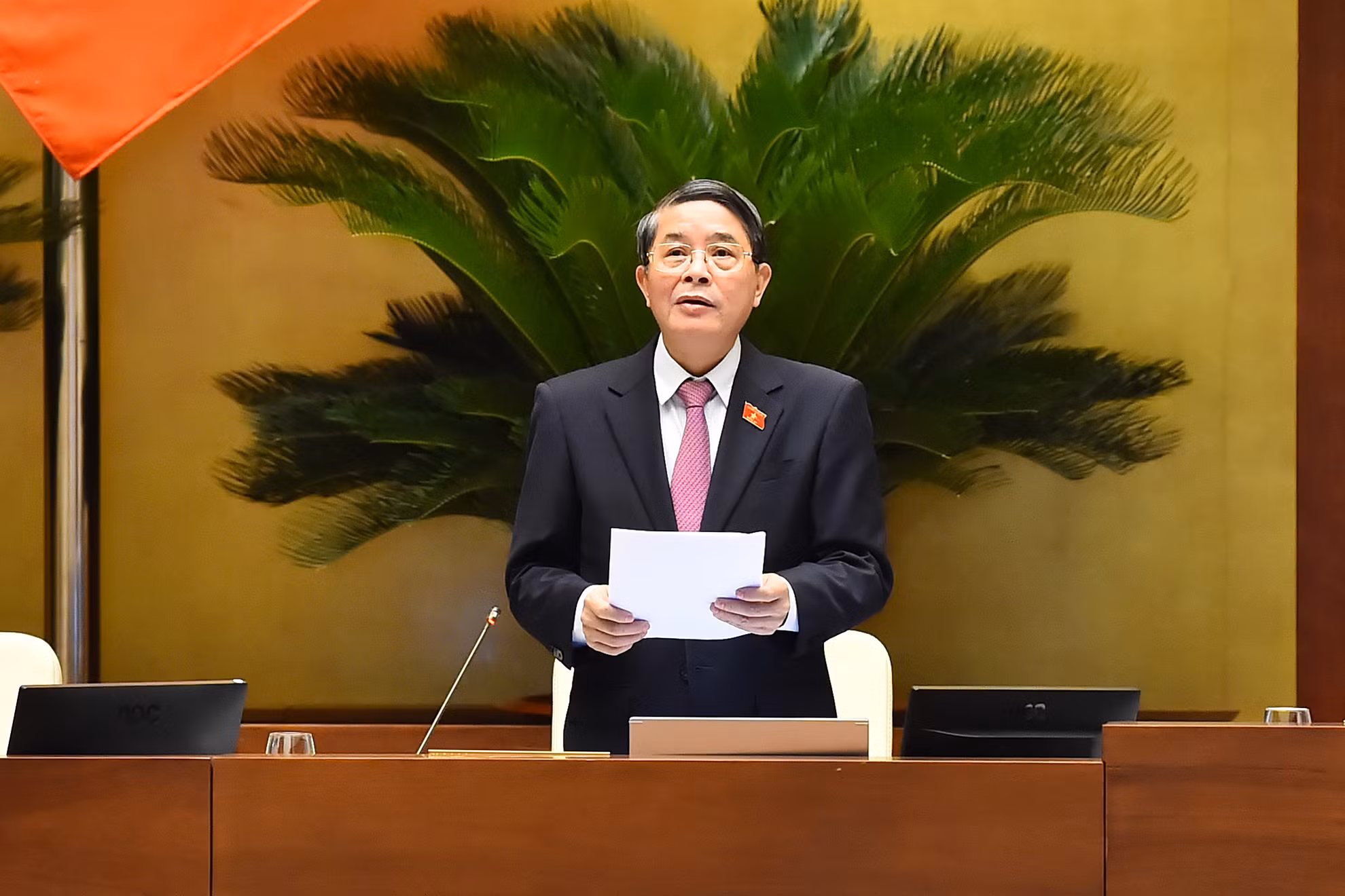 Phó Chủ tịch Quốc hội Nguyễn Đức Hải điều hành phiên thảo luận của Quốc hội ngày 29/5.