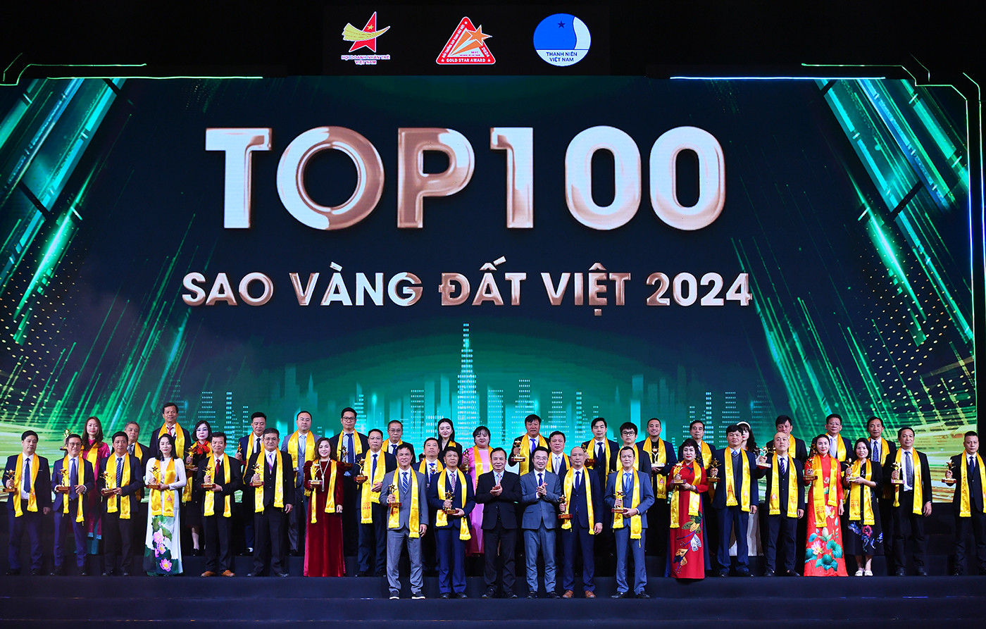 Các doanh nghiệp tốp 100 Giải thưởng Sao vàng đất Việt năm 2024. Các doanh nghiệp tốp 100 Giải thưởng Sao vàng đất Việt năm 2024.