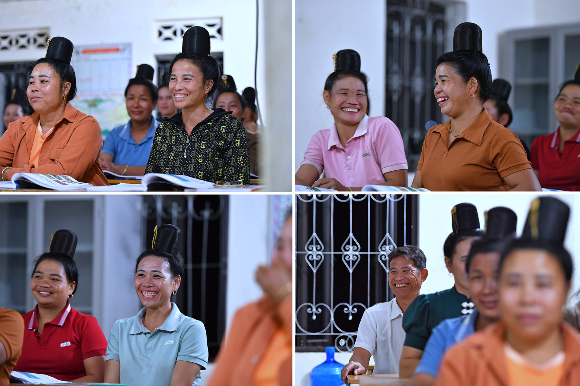 Trong lớp học, những nụ cười tươi thường trực trên môi các "học sinh" dù ở bất kỳ độ tuổi, giới tính nào. Từ lớp học, đã có những người trở thành cán bộ thôn, bản, được bà con tín nhiệm, tin tưởng và đặt trọng trách.
