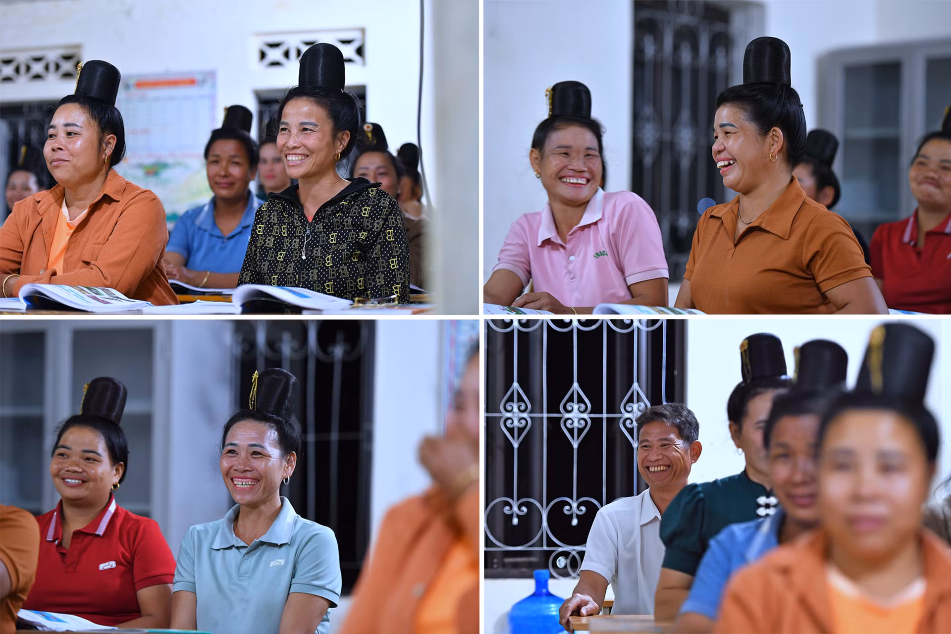 Trong lớp học, những nụ cười tươi thường trực trên môi các "học sinh" dù ở bất kỳ độ tuổi, giới tính nào. Từ lớp học, đã có những người trở thành cán bộ thôn, bản, được bà con tín nhiệm, tin tưởng và đặt trọng trách. Trong lớp học, những nụ cười tươi thường trực trên môi các "học sinh" dù ở bất kỳ độ tuổi, giới tính nào. Từ lớp học, đã có những người trở thành cán bộ thôn, bản, được bà con tín nhiệm, tin tưởng và đặt trọng trách.