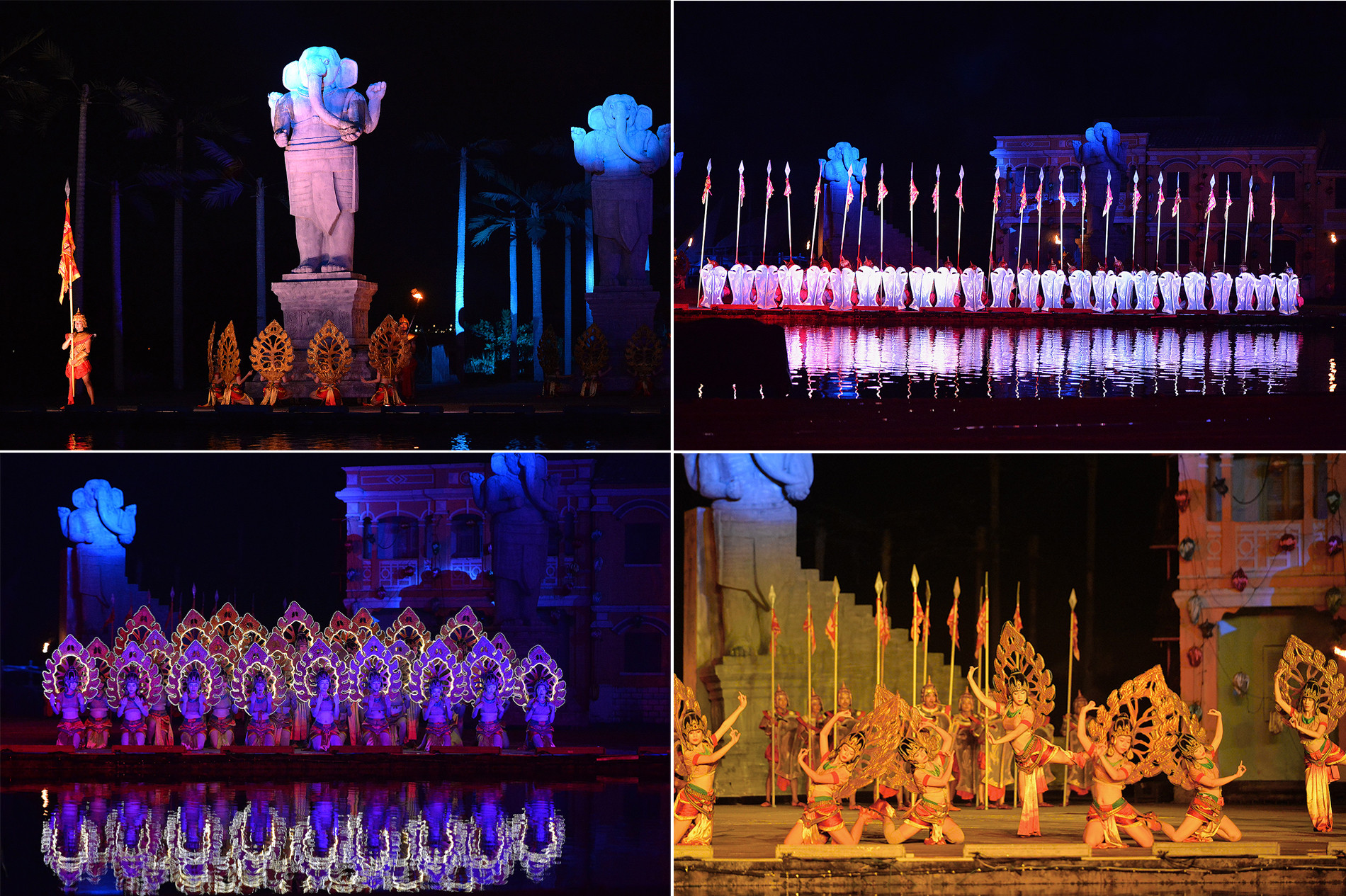 Hoạt cảnh giới thiệu về văn hóa dân tộc Chăm Pa.