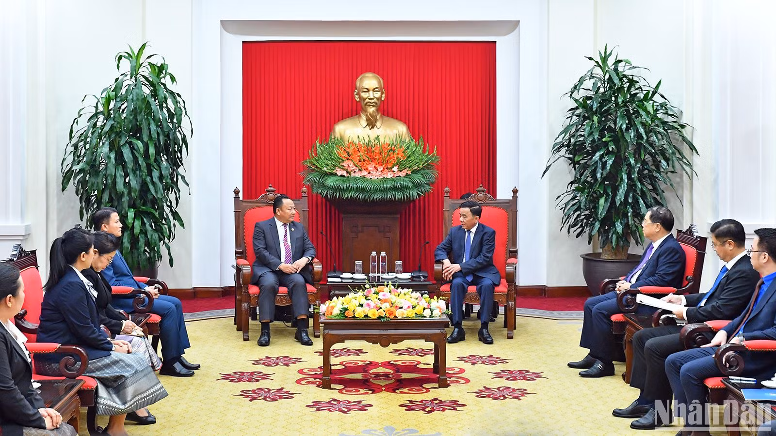 Toàn cảnh buổi tiếp.