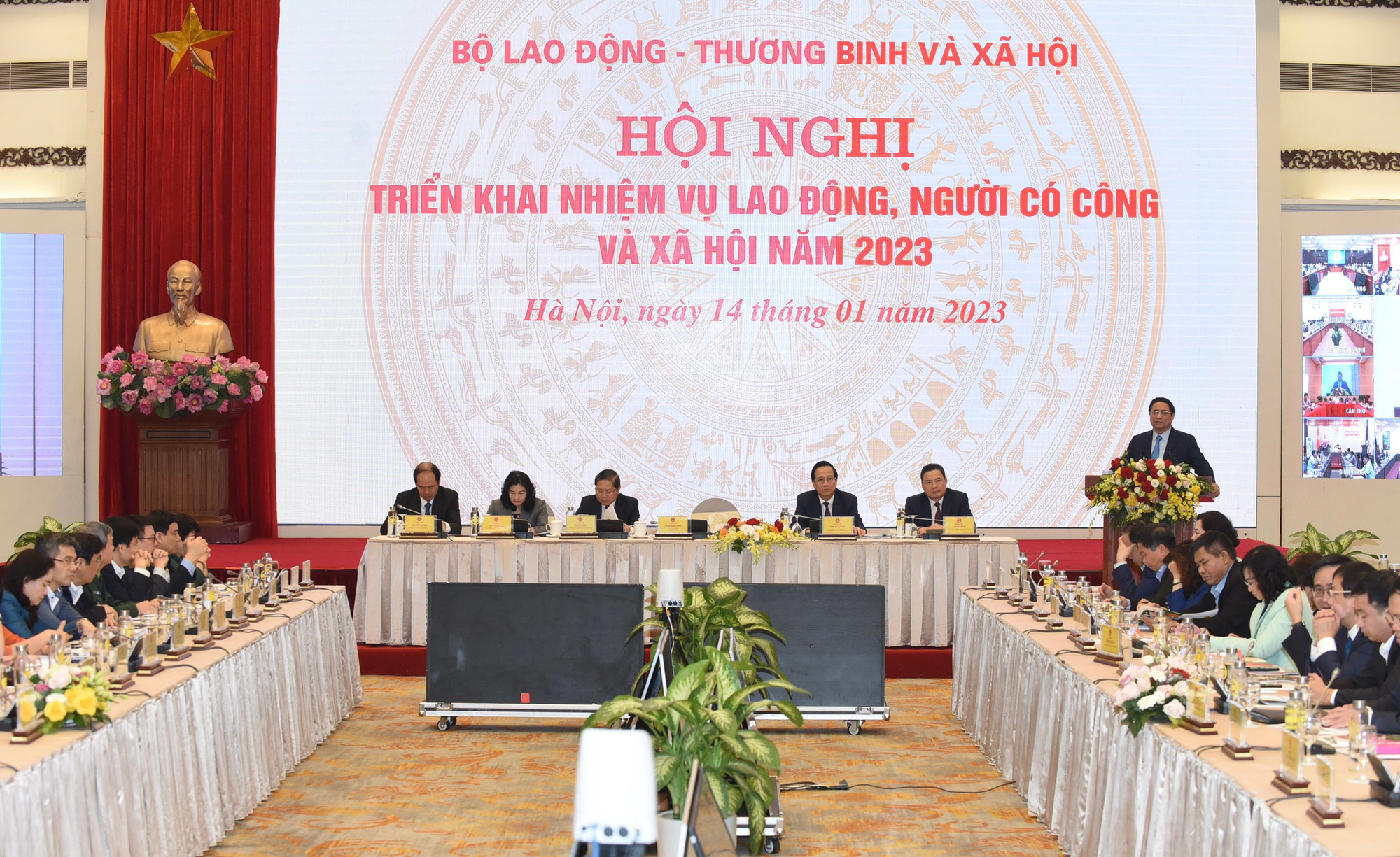 Bộ Lao động-Thương binh và Xã hội tổ chức Hội nghị triển khai nhiệm vụ Lao động, Người có công và Xã hội năm 2023. (Ảnh: TRẦN HẢI)