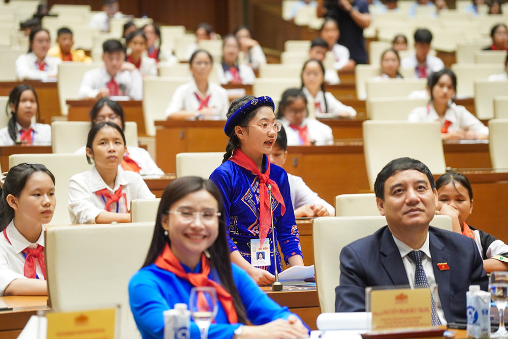 [Ảnh] Phiên họp giả định "Quốc hội trẻ em" lần thứ nhất ảnh 7