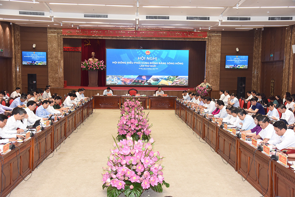 [Ảnh] Thủ tướng Phạm Minh Chính chủ trì Hội nghị Hội đồng điều phối vùng đồng bằng sông Hồng ảnh 10