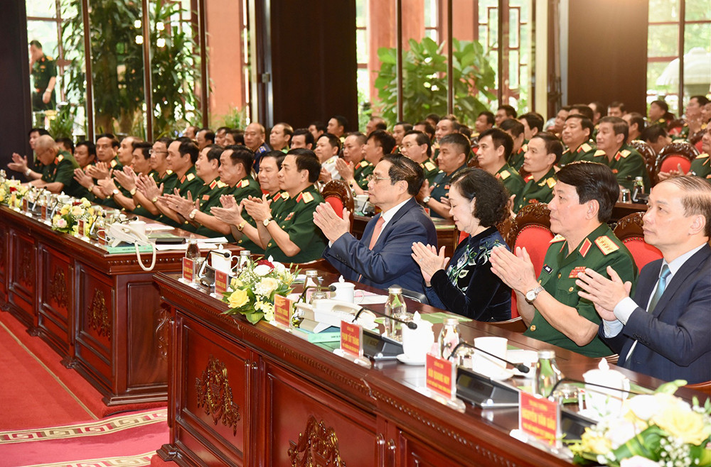 Thủ tướng Phạm Minh Chính cùng các đại biểu tham dự buổi lễ.