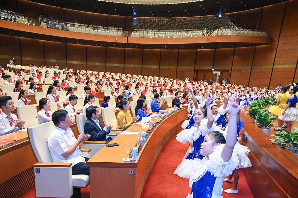 [Ảnh] Phiên họp giả định "Quốc hội trẻ em" lần thứ nhất ảnh 3