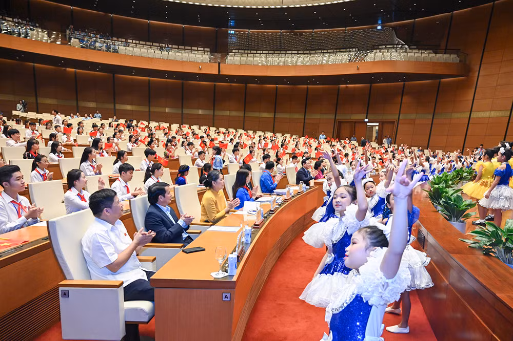 [Ảnh] Phiên họp giả định "Quốc hội trẻ em" lần thứ nhất ảnh 3