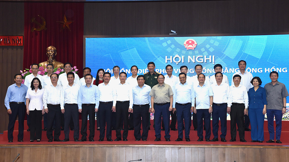 [Ảnh] Thủ tướng Phạm Minh Chính chủ trì Hội nghị Hội đồng điều phối vùng đồng bằng sông Hồng ảnh 13