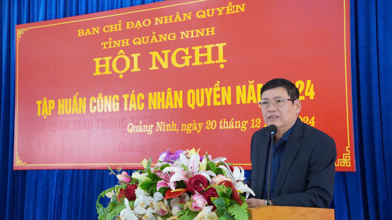 Thiếu tướng Bùi Thanh Hà, Nguyên Phó Cục trưởng Cục An ninh nội địa, Bộ Công an, báo cáo viên của hội nghị.