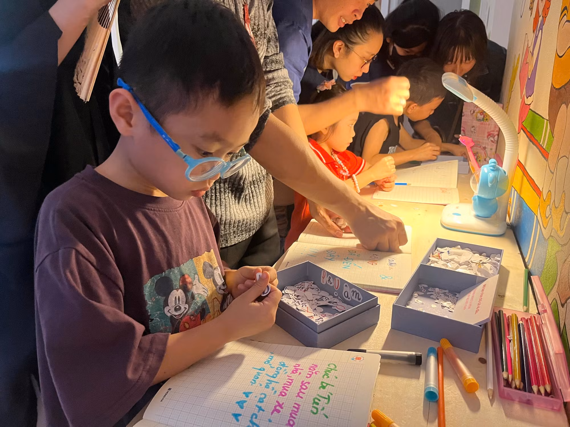 Triển lãm có nhiều hoạt động tương tác dành cho các em nhỏ.