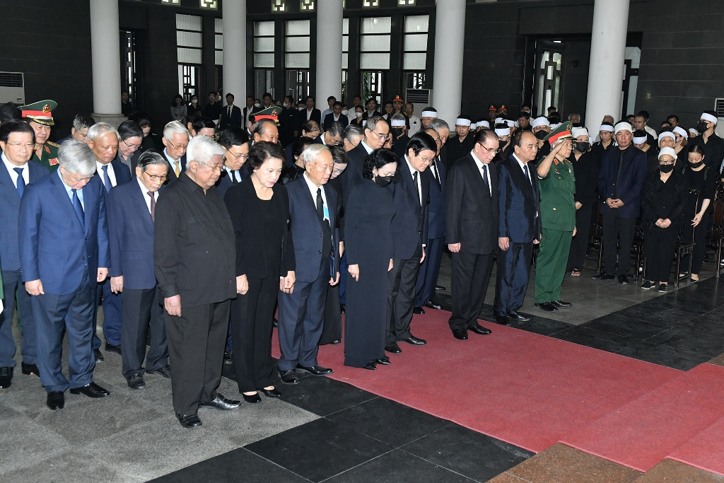 [Ảnh] Tổ chức trọng thể Lễ tang đồng chí Vũ Khoan ảnh 3