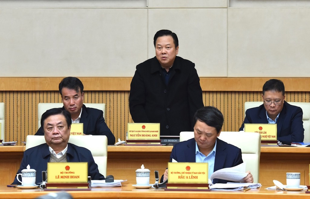 Chủ tịch Ủy ban Quản lý vốn nhà nước tại doanh nghiệp Nguyễn Hoàng Anh phát biểu tại phiên họp. Chủ tịch Ủy ban Quản lý vốn nhà nước tại doanh nghiệp Nguyễn Hoàng Anh phát biểu tại phiên họp.