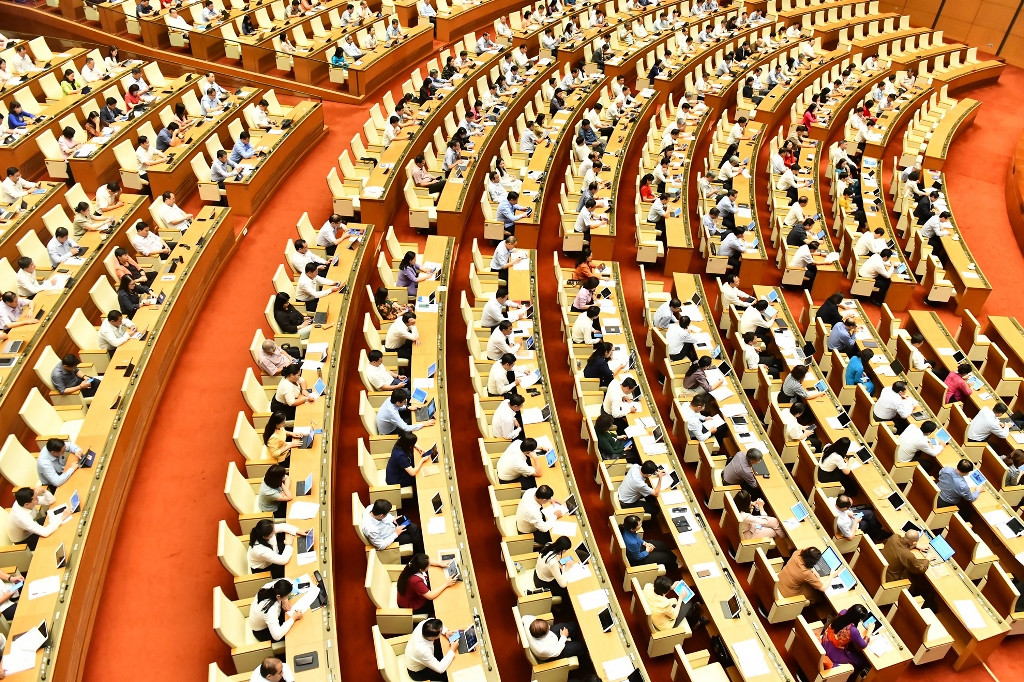 [Ảnh] Kỳ họp thứ 5, Quốc hội khóa XV: Quốc hội bắt đầu phiên chất vấn và trả lời chất vấn ảnh 4