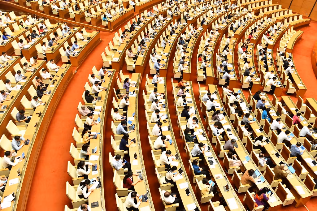 [Ảnh] Kỳ họp thứ 5, Quốc hội khóa XV: Quốc hội bắt đầu phiên chất vấn và trả lời chất vấn ảnh 4