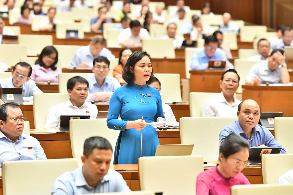 [Ảnh] Kỳ họp thứ 5, Quốc hội khóa XV: Quốc hội bắt đầu phiên chất vấn và trả lời chất vấn ảnh 9