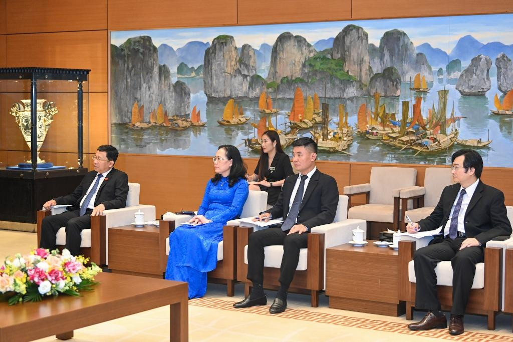 Các đại biểu Việt Nam dự buổi tiếp.