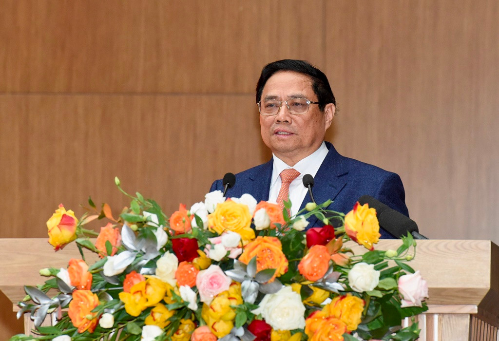 Thủ tướng Phạm Minh Chính phát biểu chỉ đạo Hội nghị Công an toàn quốc lần thứ 79.