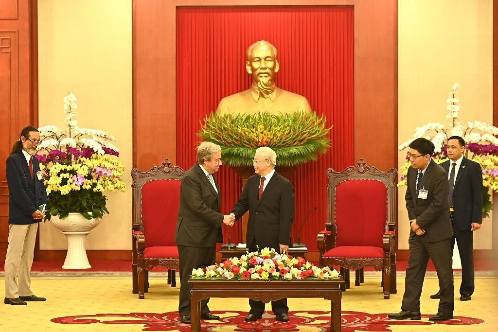Tổng Thư ký Liên hợp quốc Antonio Guterres thăm chính thức Việt Nam trong hai ngày 21 và 22/10.
