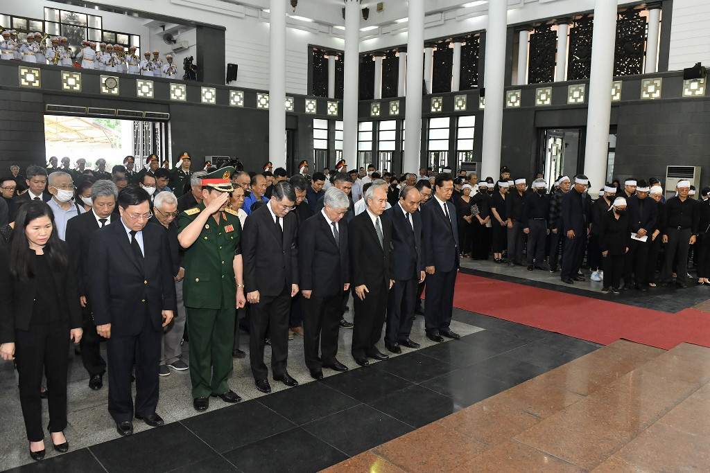 [Ảnh] Cử hành trọng thể Lễ truy điệu nguyên Phó Thủ tướng Vũ Khoan 