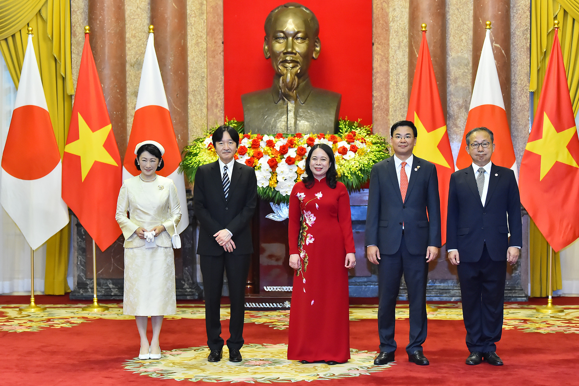 [Ảnh] Phó Chủ tịch nước Võ Thị Ánh Xuân chủ trì lễ đón và hội đàm với Hoàng Thái tử Nhật Bản Akishino ảnh 5