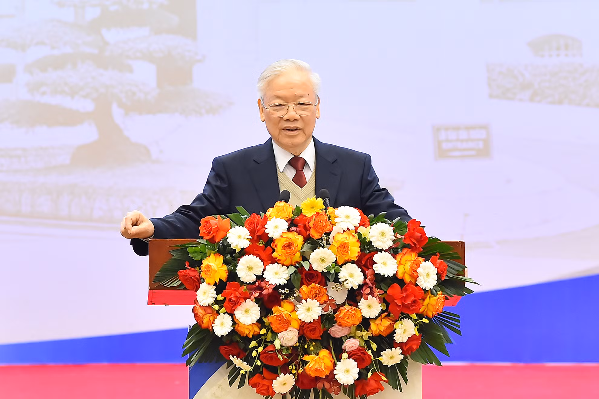 Tổng Bí thư Nguyễn Phú Trọng phát biểu chỉ đạo toàn diện hội nghị.