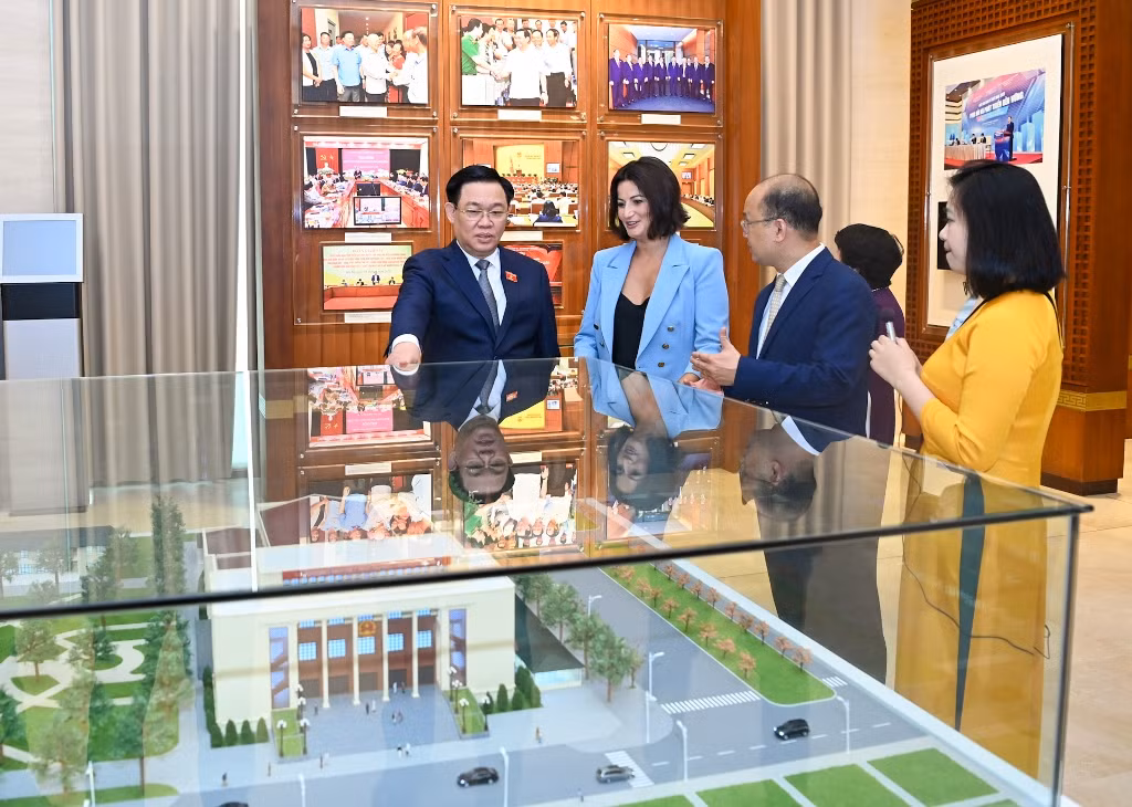 [Ảnh] Chủ tịch Quốc hội Vương Đình Huệ hội đàm với Chủ tịch Thượng viện Vương quốc Bỉ ảnh 4