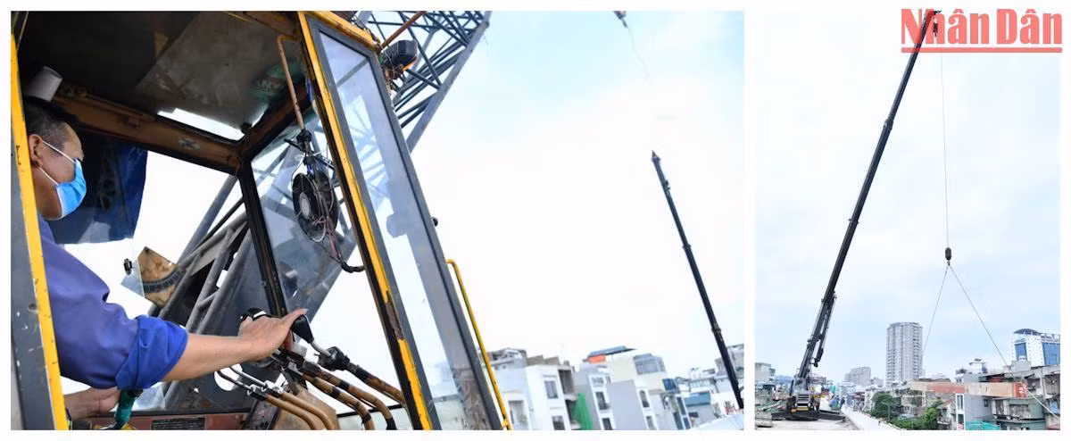 Nỗ lực thi công đúng tiến độ tuyến đường bộ trên cao dọc đường Vành đai 2 ảnh 8