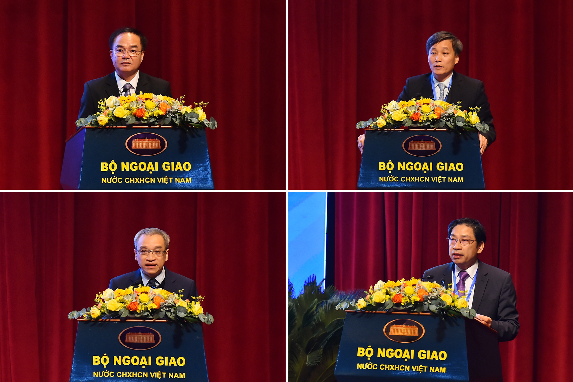 Đại diện các bộ, ban, ngành trình bày tham luận tại phiên họp. Đại diện các bộ, ban, ngành trình bày tham luận tại phiên họp.