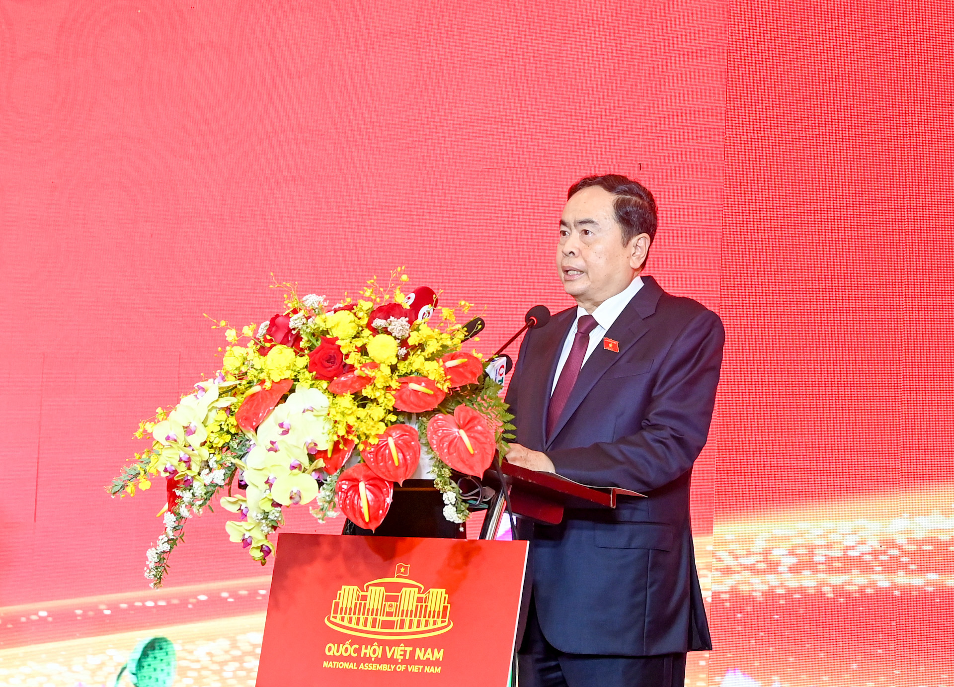 Phó Chủ tịch Thường trực Quốc hội Trần Thanh Mẫn phát biểu khai mạc hội nghị. Phó Chủ tịch Thường trực Quốc hội Trần Thanh Mẫn phát biểu khai mạc hội nghị.