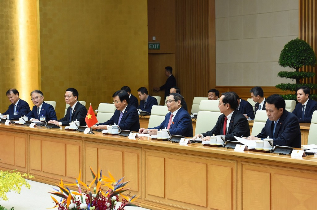 [Ảnh] Thủ tướng Phạm Minh Chính chủ trì Lễ đón Thủ tướng Hà Lan Mark Rutte ảnh 11