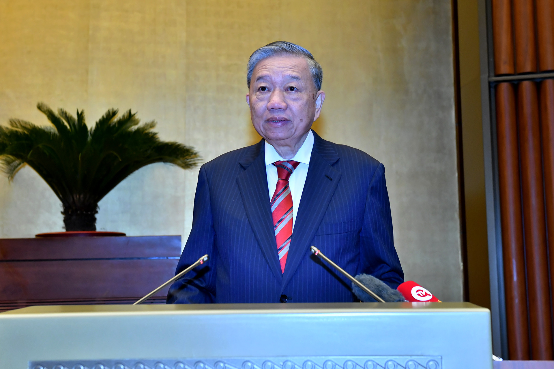 Tổng Bí thư Tô Lâm phát biểu chỉ đạo hội nghị.