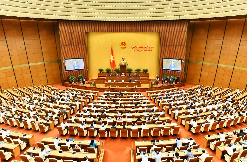 [Ảnh] Kỳ họp thứ 5, Quốc hội khóa XV: Quốc hội bắt đầu phiên chất vấn và trả lời chất vấn ảnh 7