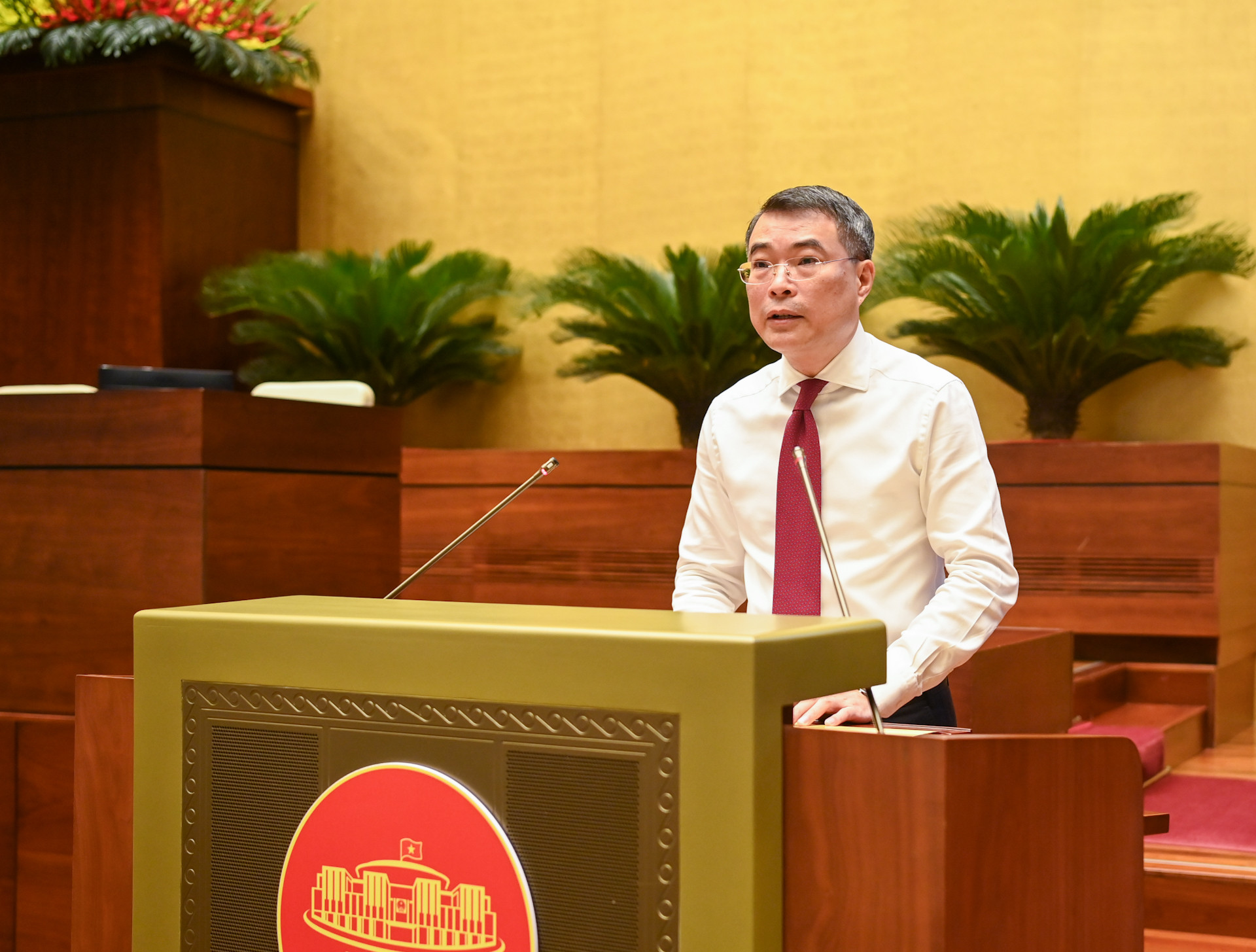 Trưởng Ban Tổ chức Trung ương Lê Minh Hưng quán triệt nội dung chủ yếu của Chỉ thị số 35-QĐ/TW. (Ảnh Duy Linh)