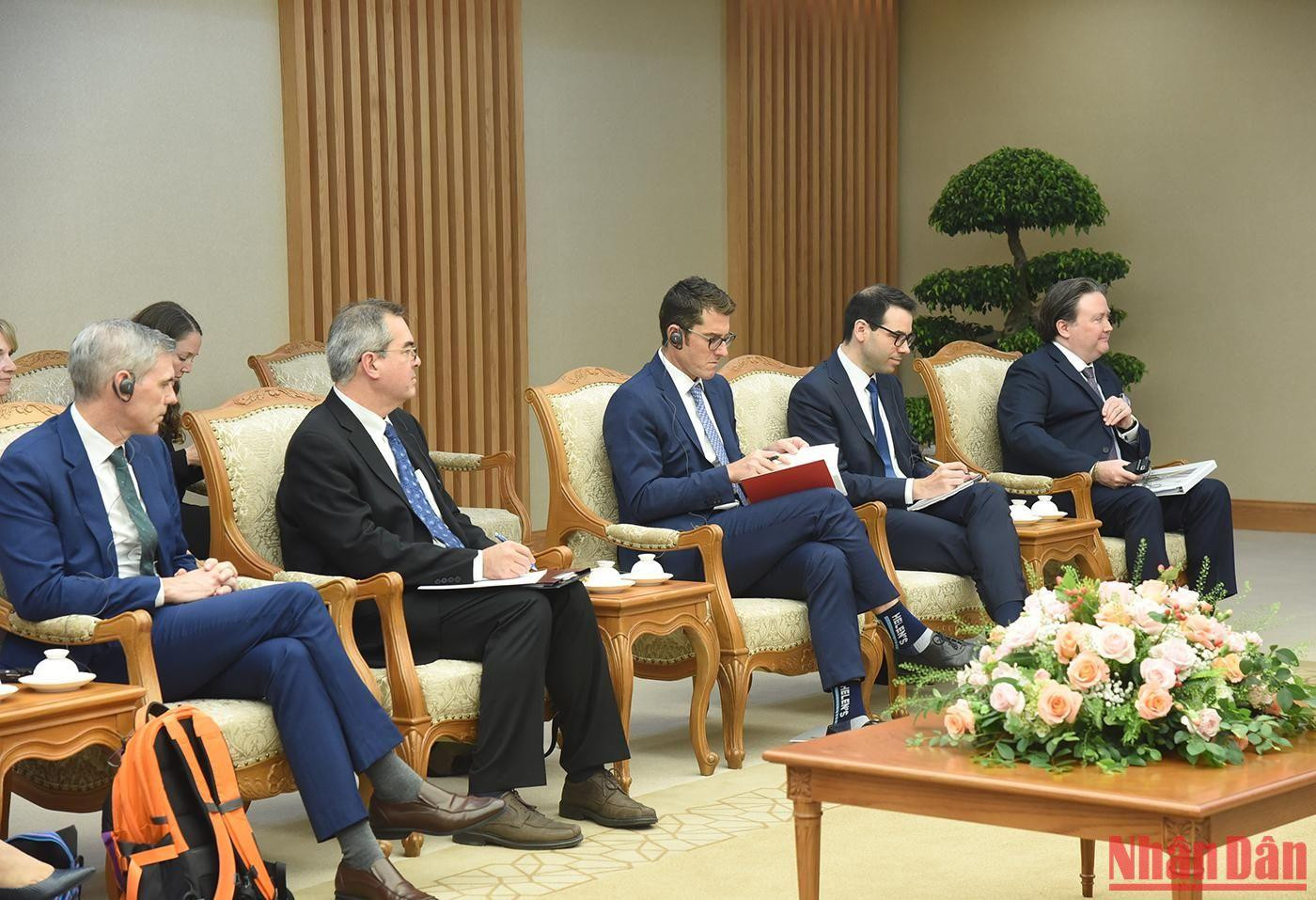 Các thành viên trong Đoàn đặc phái viên của Tổng thống Mỹ về biến đổi khí hậu đang thăm và làm việc ở Việt Nam.