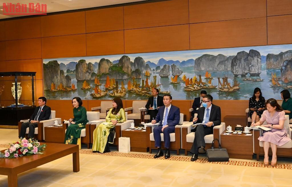 Các đại biểu Quốc hội Việt Nam dự buổi tiếp.