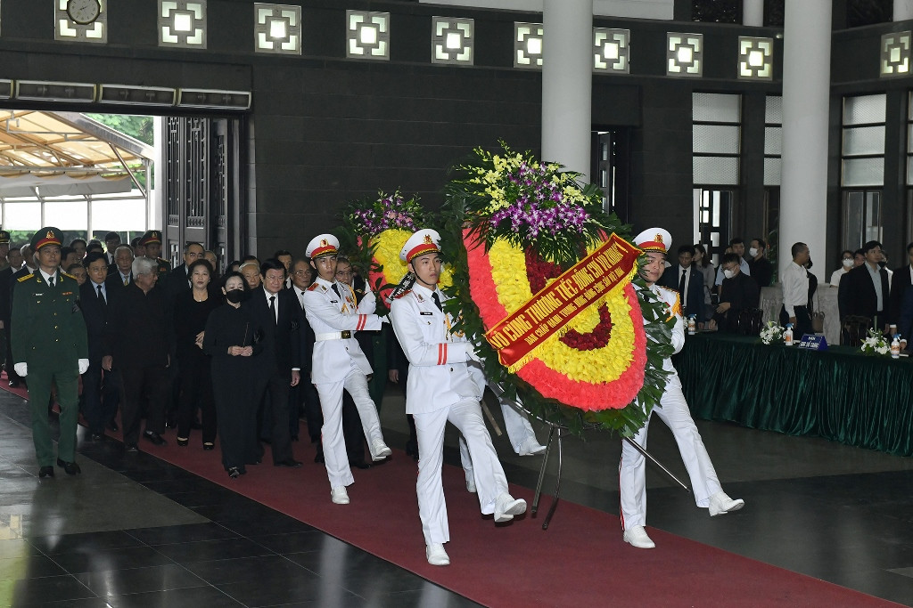 [Ảnh] Tổ chức trọng thể Lễ tang đồng chí Vũ Khoan ảnh 2