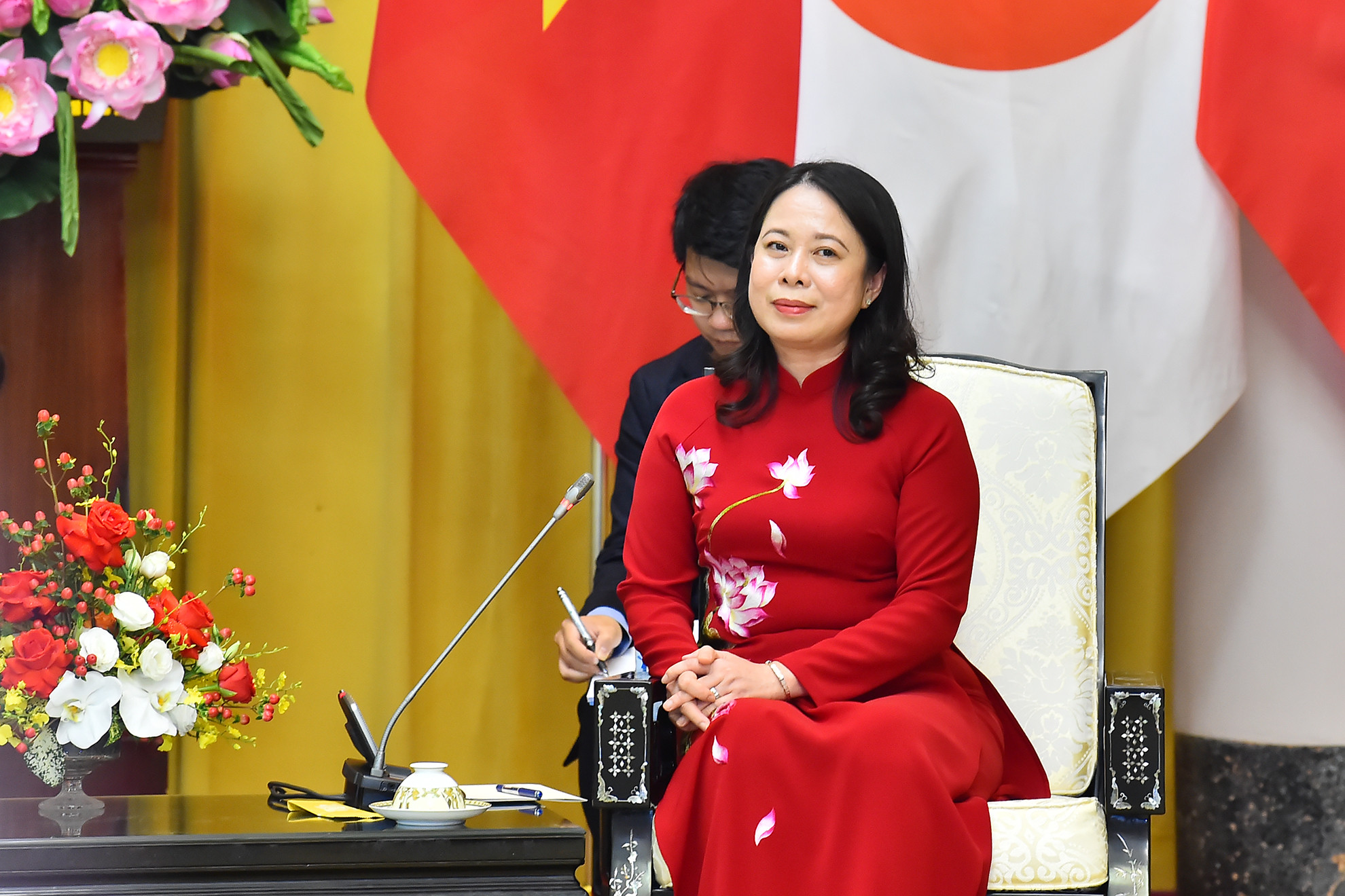 [Ảnh] Phó Chủ tịch nước Võ Thị Ánh Xuân chủ trì lễ đón và hội đàm với Hoàng Thái tử Nhật Bản Akishino ảnh 8