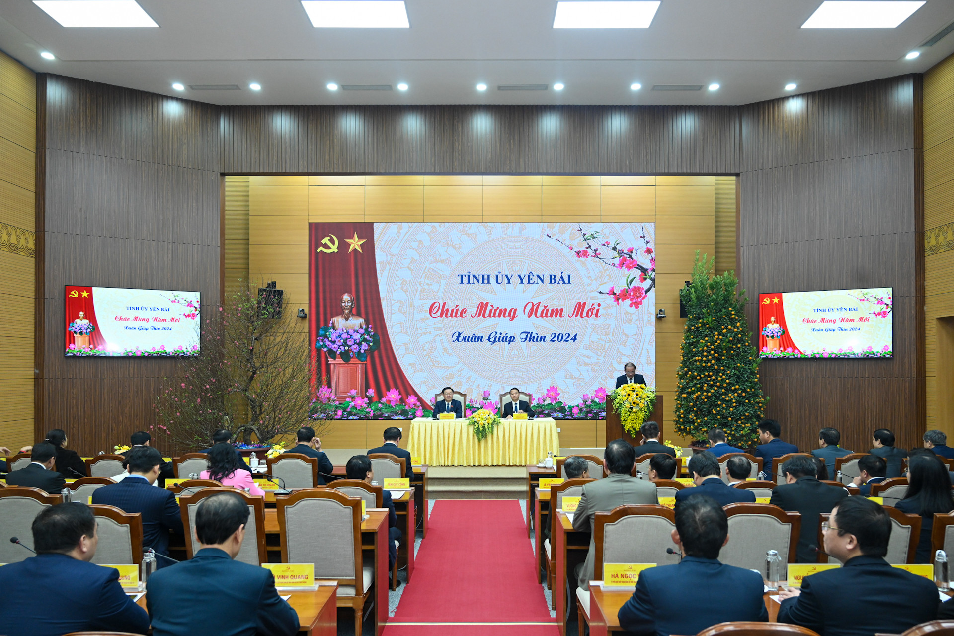 Quang cảnh buổi làm việc tại tỉnh Yên Bái.