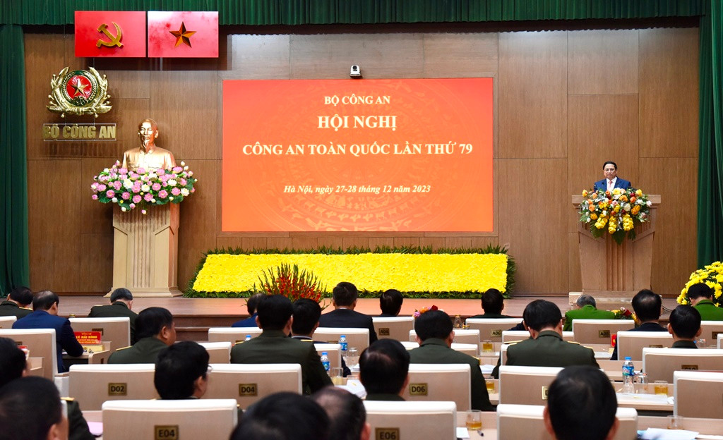 Quang cảnh Hội nghị Công an toàn quốc lần thứ 79.