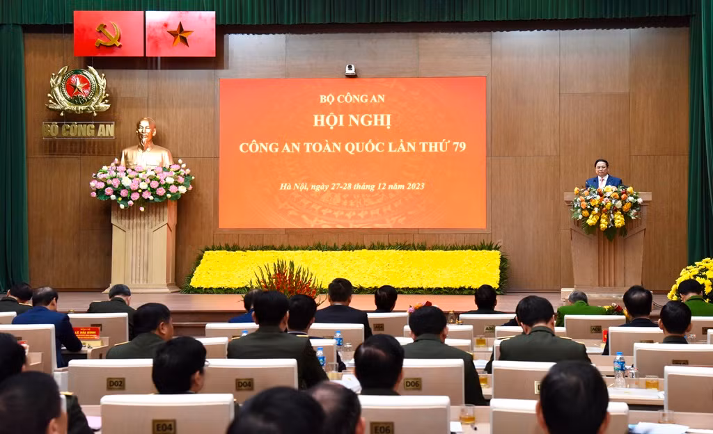 Quang cảnh Hội nghị Công an toàn quốc lần thứ 79.