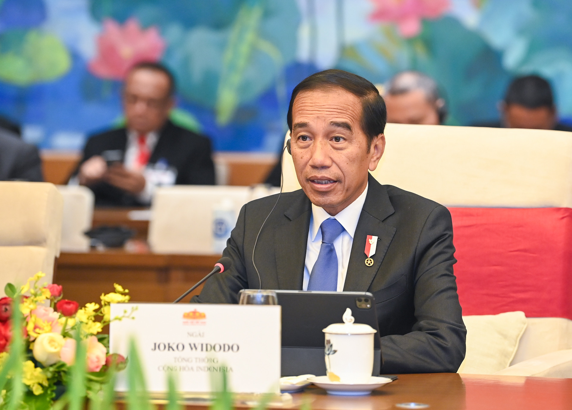 Tổng thống Indonesia Joko Widodo phát biểu tại buổi hội kiến.