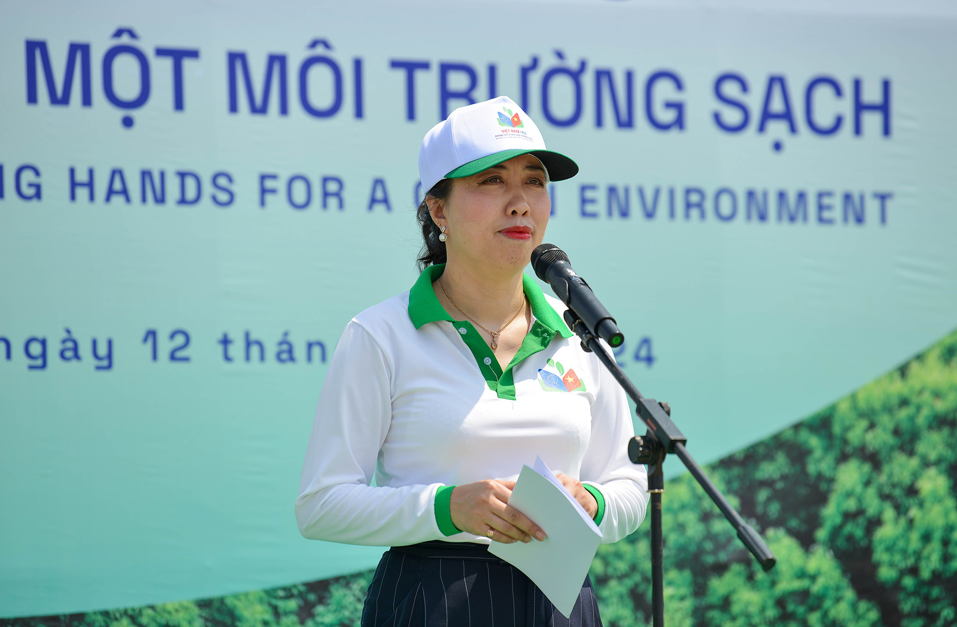 Thứ trưởng Lê Thị Thu Hằng phát biểu tại lễ khai mạc sự kiện Ngày Việt Nam-EU.