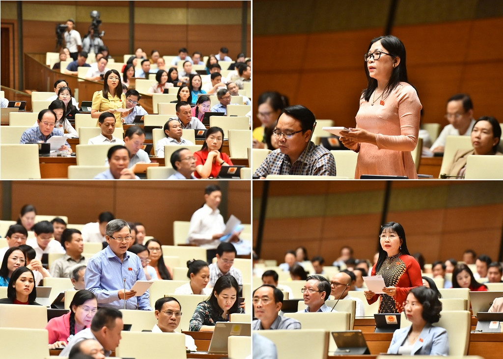 [Ảnh] Kỳ họp thứ 5, Quốc hội khóa XV: Quốc hội bắt đầu phiên chất vấn và trả lời chất vấn ảnh 10