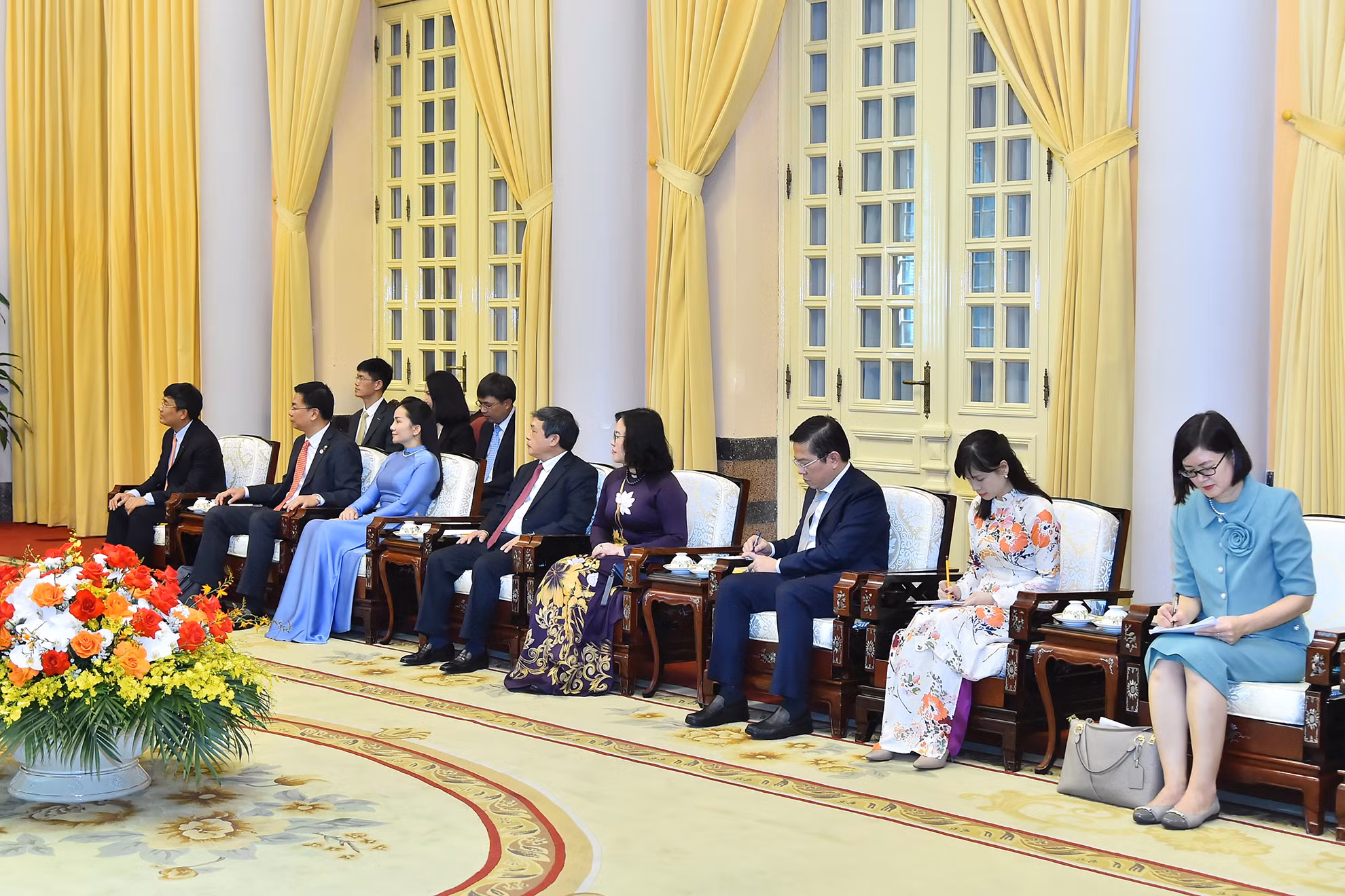 [Ảnh] Phó Chủ tịch nước Võ Thị Ánh Xuân chủ trì lễ đón và hội đàm với Hoàng Thái tử Nhật Bản Akishino ảnh 10